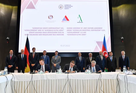 Azərbaycan və Almaniya alüminium istehsalı üzrə birgə müəssisə yaradır