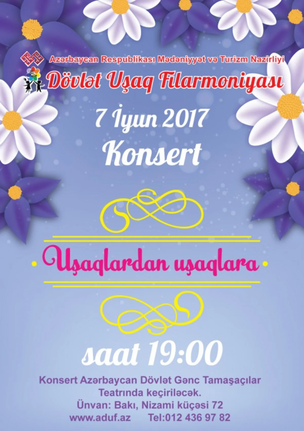 Uşaq Filarmoniyasının “Uşaqlardan uşaqlara” adlı konserti keçiriləcək