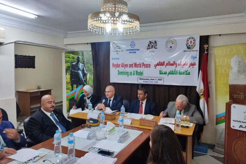 Misirdə Heydər Əliyev və dünya sülhü: Minalarla mübarizəyə giriş adlı seminar keçirilib