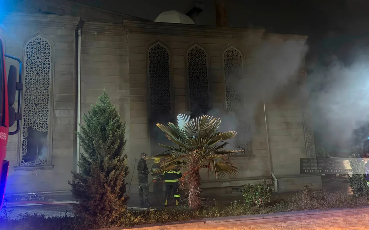 Sumqayıtda “Bəy hamamı”nda yanğın söndürülüb - YENİLƏNİB