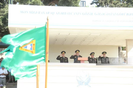 Cəmşid Naxçıvanski adına Hərbi Liseydə kursantların növbəti buraxılış mərasimi olub