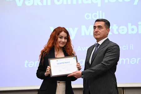 Vəkil olmaq istəyirəm adlı yay məktəbinin bağlanış mərasimi keçirilib