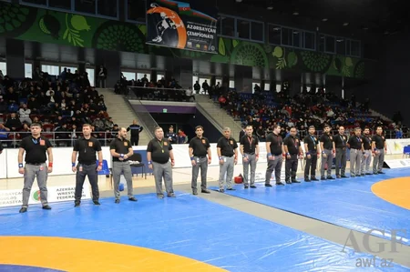 Güləş üzrə Azərbaycan çempionatının açılış mərasimi keçirilib