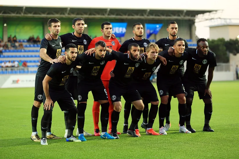Səbail futbol komandası avrokubokda debüt edib - FOTOREPORTAJ