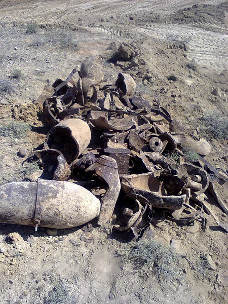 Ölkə ərazisində 4 gün ərzində 1140 ədəd partlamamış hərbi sursat aşkar edilib