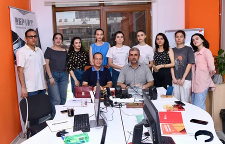 Baku TV Rəqəmsal Media Məktəbinin təlimçisi Report Media Məktəbinin qonağı olub