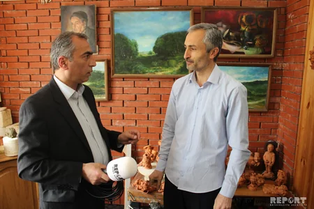 Ailəsini sənəti ilə dolandıran keramika ustası - VİDEOREPORTAJ