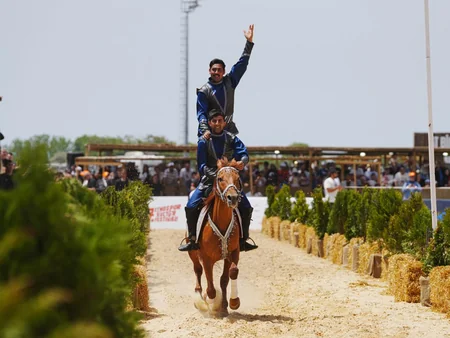 Turkish President watches performance featuring Karabakh horses