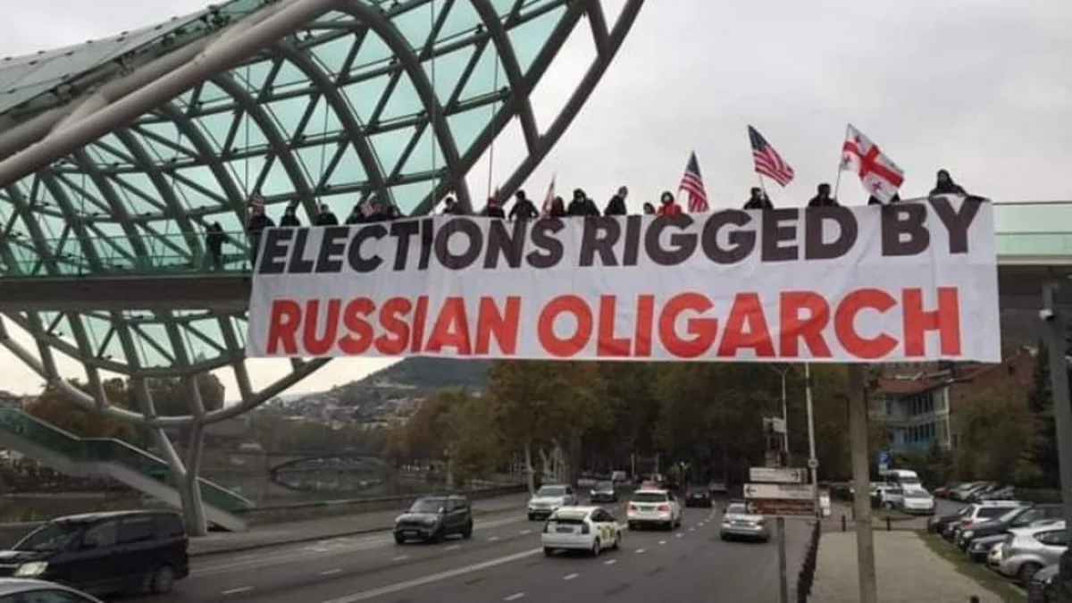 Tbilisidə ABŞ dövlət katibinin səfərinə paralel aksiya keçirilir