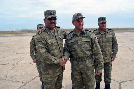 Azərbaycanla birgə təlimlərdə iştirak edən türkiyəli hərbçilər təntənəli şəkildə yola salınıb