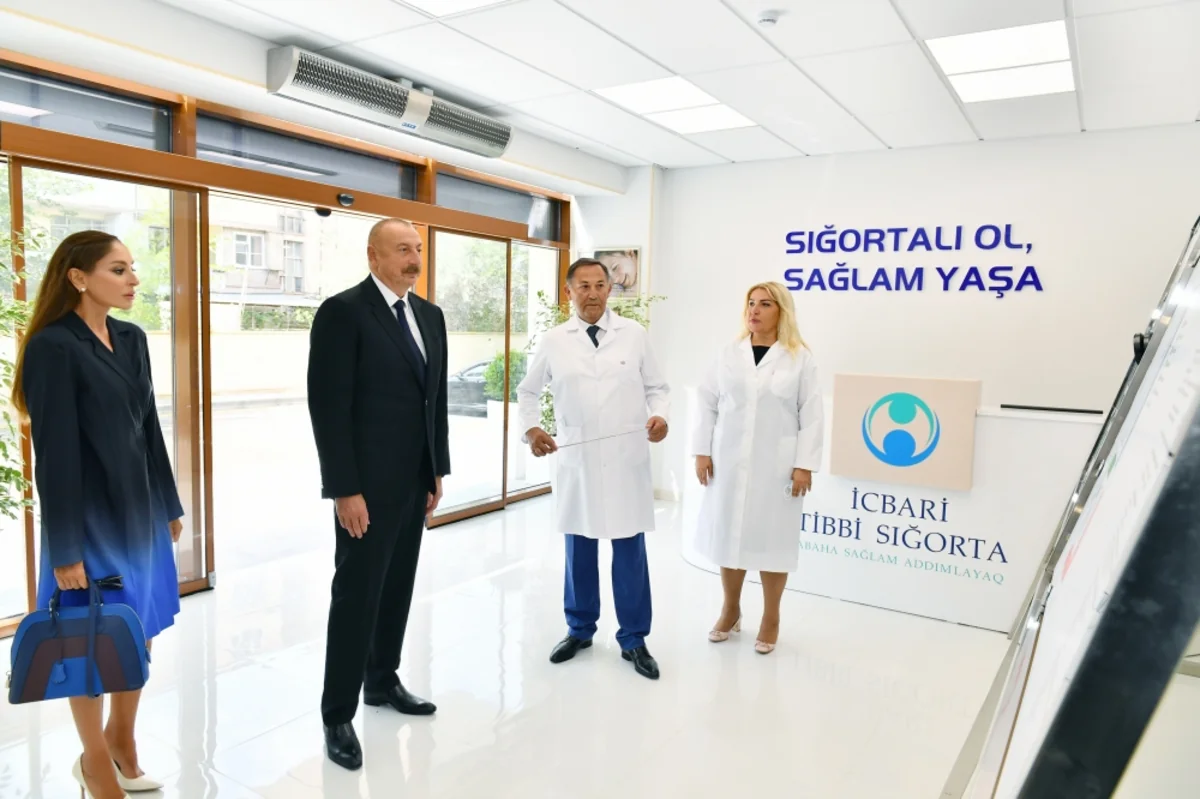 İlham Əliyev və Mehriban Əliyeva Bakıda doğum evində aparılmış əsaslı təmirdən sonra yaradılan şəraitlə tanış olublar
