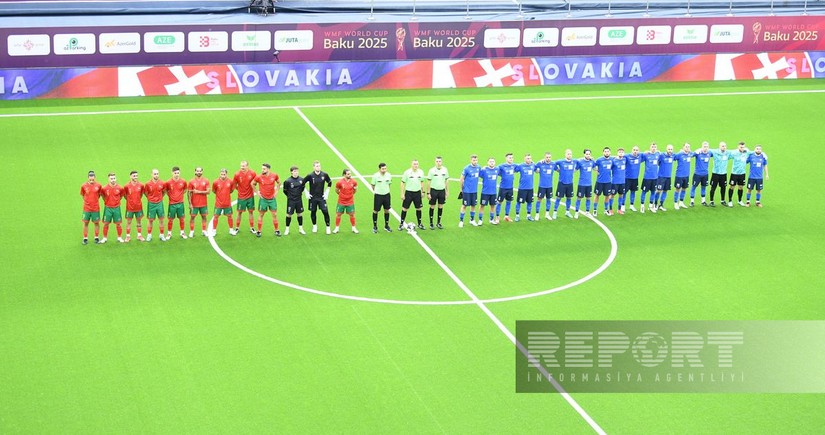 Bakıda təşkil olunan minifutbol üzrə dünya çempionatında günün sonuncu oyunu keçirilib