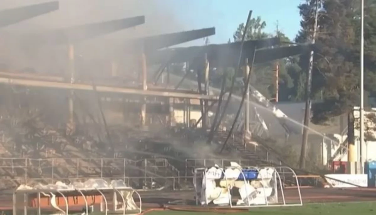 Finlandiya klubuna məxsus stadionda yanğın baş verib