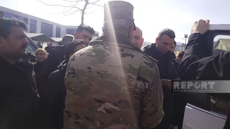Turkish interior minister visits base point of Azerbaijani rescuers