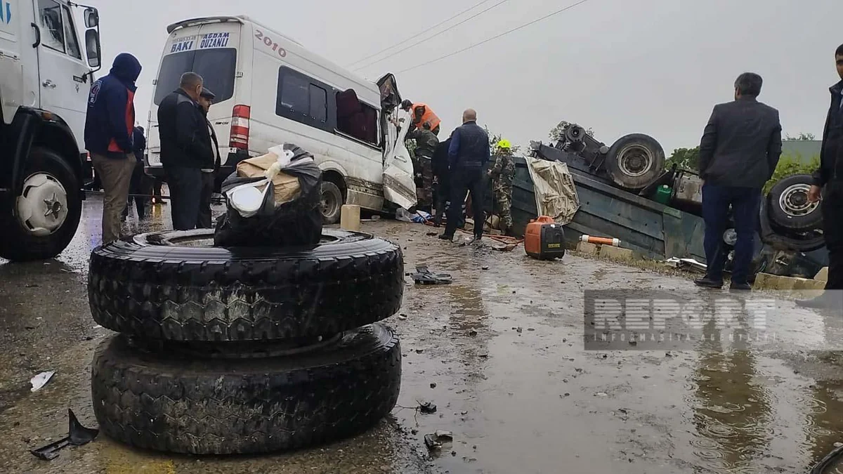 Kürdəmirdəki qəzada yaralananlardan 7-si evə buraxılıb, biri isə Bakıya təxliyə olunub