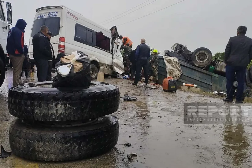 Kürdəmirdəki qəzada yaralananlardan 7-si evə buraxılıb, biri isə Bakıya təxliyə olunub