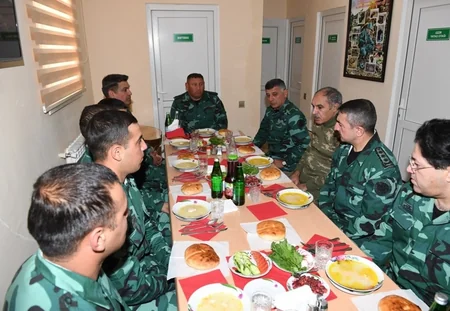 Elchin Guliyev and Khanlar Valiyev visit border with Armenia