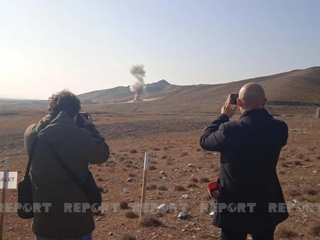 Horadiz-Ağbənd avtomobil yolunda aşkarlanan minalar zərərsizləşdirilib