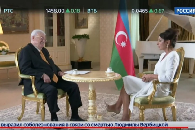 “Rossiya 24” telekanalı Azərbaycanın Birinci vitse-prezidenti Mehriban Əliyevanın müsahibəsini yayımlayıb