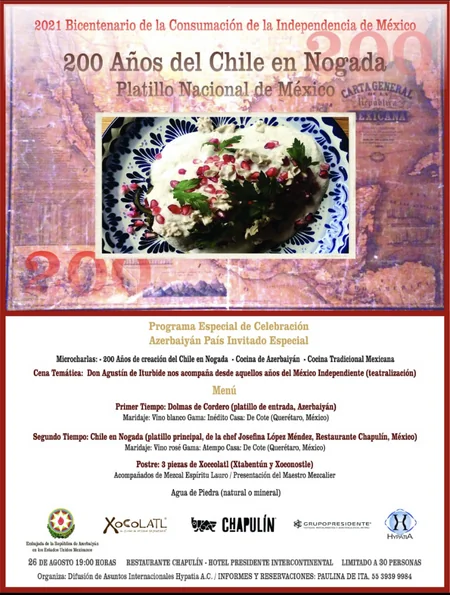 Azerbaijani cuisine demonstrated at Mexican national holiday event