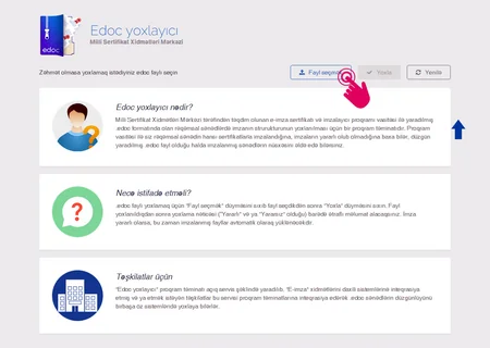 “Elektron imza”lı sənədin yararlılığını və kimin nə vaxt imzaladığını öyrənmək olacaq