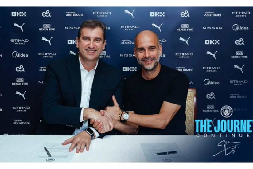 Mançester Siti Xosep Qvardiola ilə yeni müqavilə imzalayıb