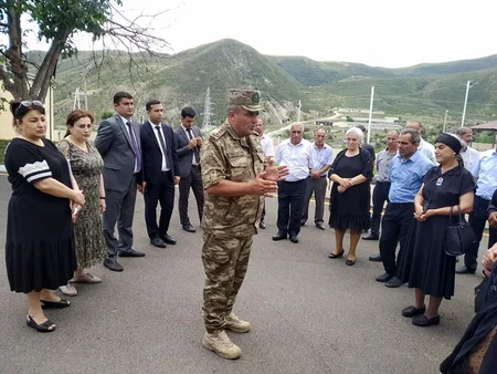 Şəhid ailələri N hərbi hissəsini ziyarət ediblər