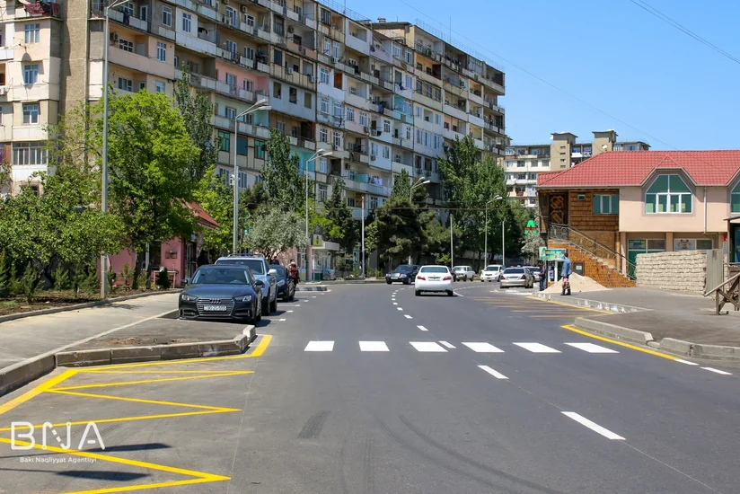 Bakının daha bir küçəsində yol hərəkəti təkmilləşdirilib