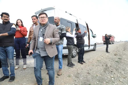 Foreign journalists visit Fuzuli and mosque in Mardinli