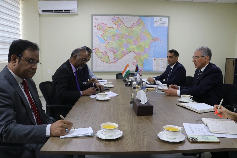 Mukhtar Babayev meets Indian envoy to Azerbaijan