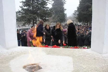 Cəlilabadda 20 Yanvar faciəsinin ildönümü ilə bağlı anım mərasimi keçirilib - FOTO