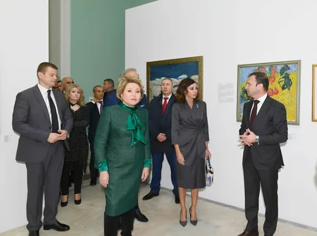 Первый вице-президент Мехрибан Алиева приняла участие на открытии павильона Азербайджан на ВДНХ в Москве