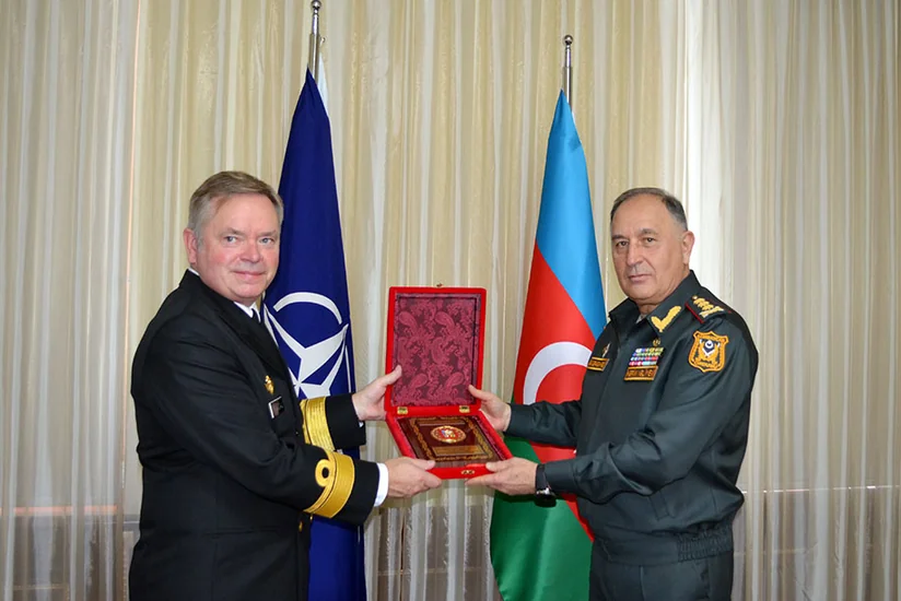 Azerbaijani Chief of General Staff informs NATO Rear Admiral about works done in liberated territories 
