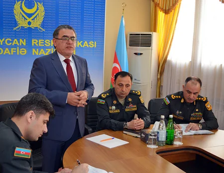 Hərbi vətənpərvərlik mövzusunda xəbər hazırlayan media nümayəndələri ilə görüş keçirilib