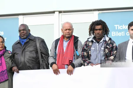 Protest action against Dutch and French colonialism held at COP29 venue