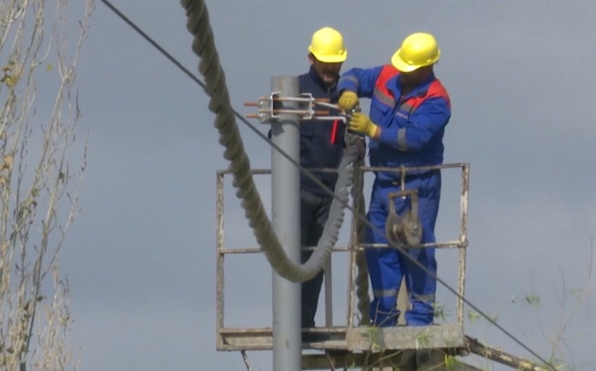 “Azərişıq” Şirvanda elektrik şəbəkəsini yenidən qurur