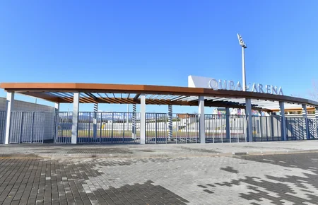 Prezident Quba Olimpiya İdman Kompleksində yenidənqurmadan sonra yaradılan şəraitlə tanış olub