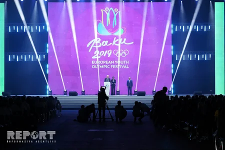 Bakı-2019 XV Avropa Gənclər Yay Olimpiya Festivalının bağlanış mərasimi keçirilib - CANLI YAYIM - FOTOREPORTAJ