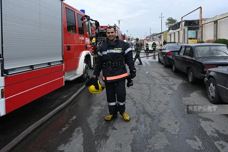 Bakıda ticarət obyektindəki yanğın söndürülüb - YENİLƏNİB-3