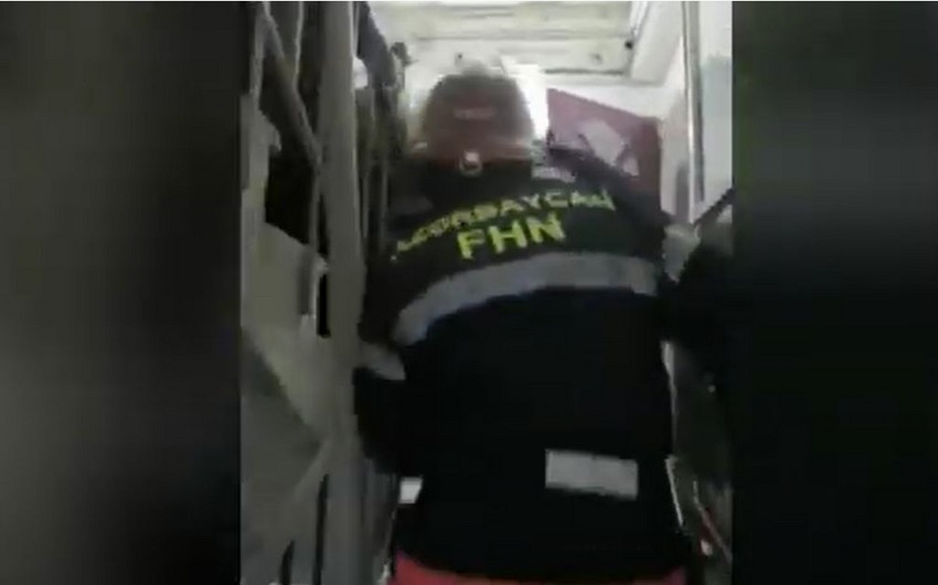 FHN Bakıda baş verən yağın hadisəsinin görüntülərini yayıb
