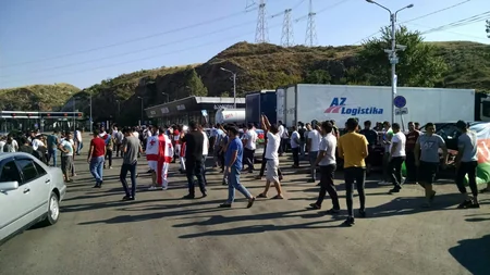 Gürcüstan azərbaycanlıları Azərbaycana dəstək aksiyası keçirirlər