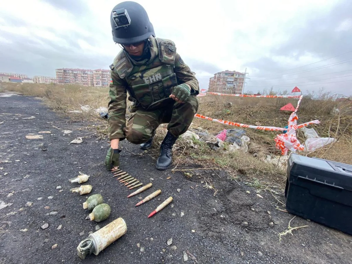 В поселке Мехдиабад Абшеронского района обнаружены боеприпасы