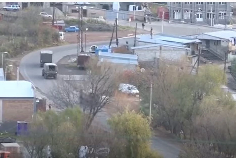Russian peacekeepers leave Goris for Nagorno-Karabakh