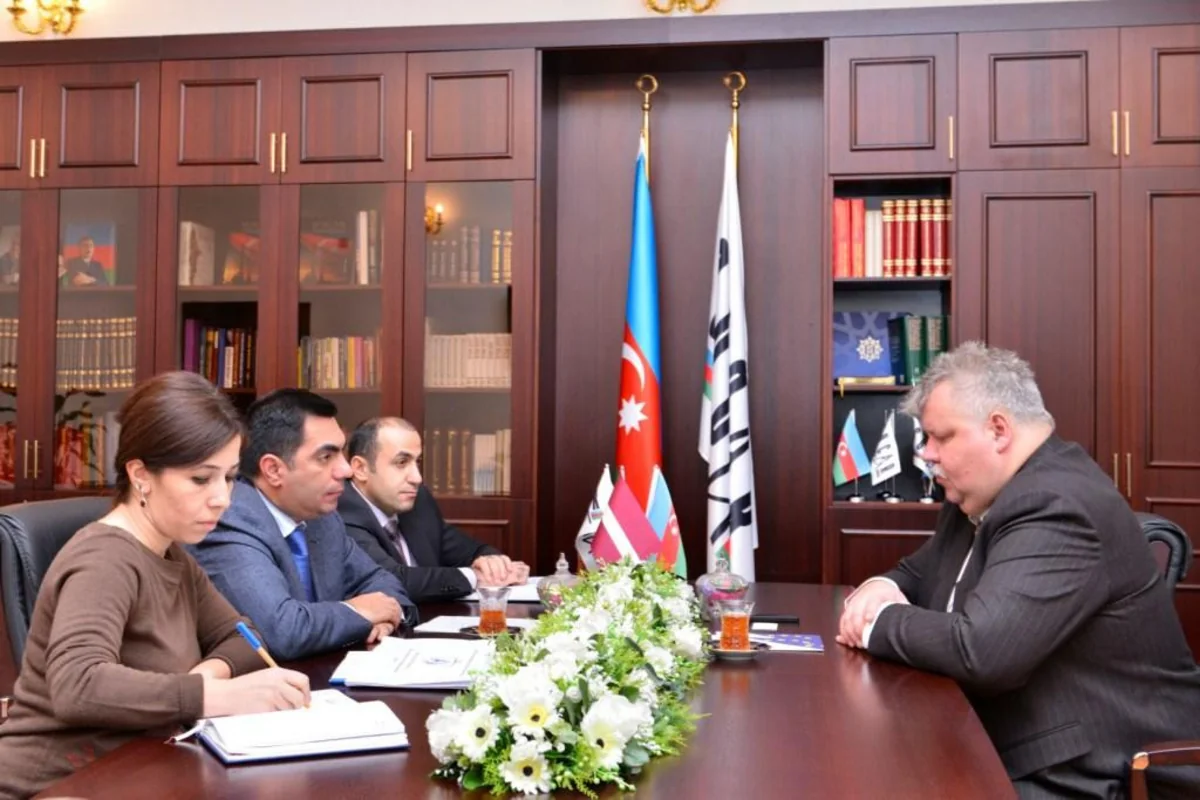 Latviyanın Azərbaycandakı səfiri Bakı Ali Neft Məktəbində olub