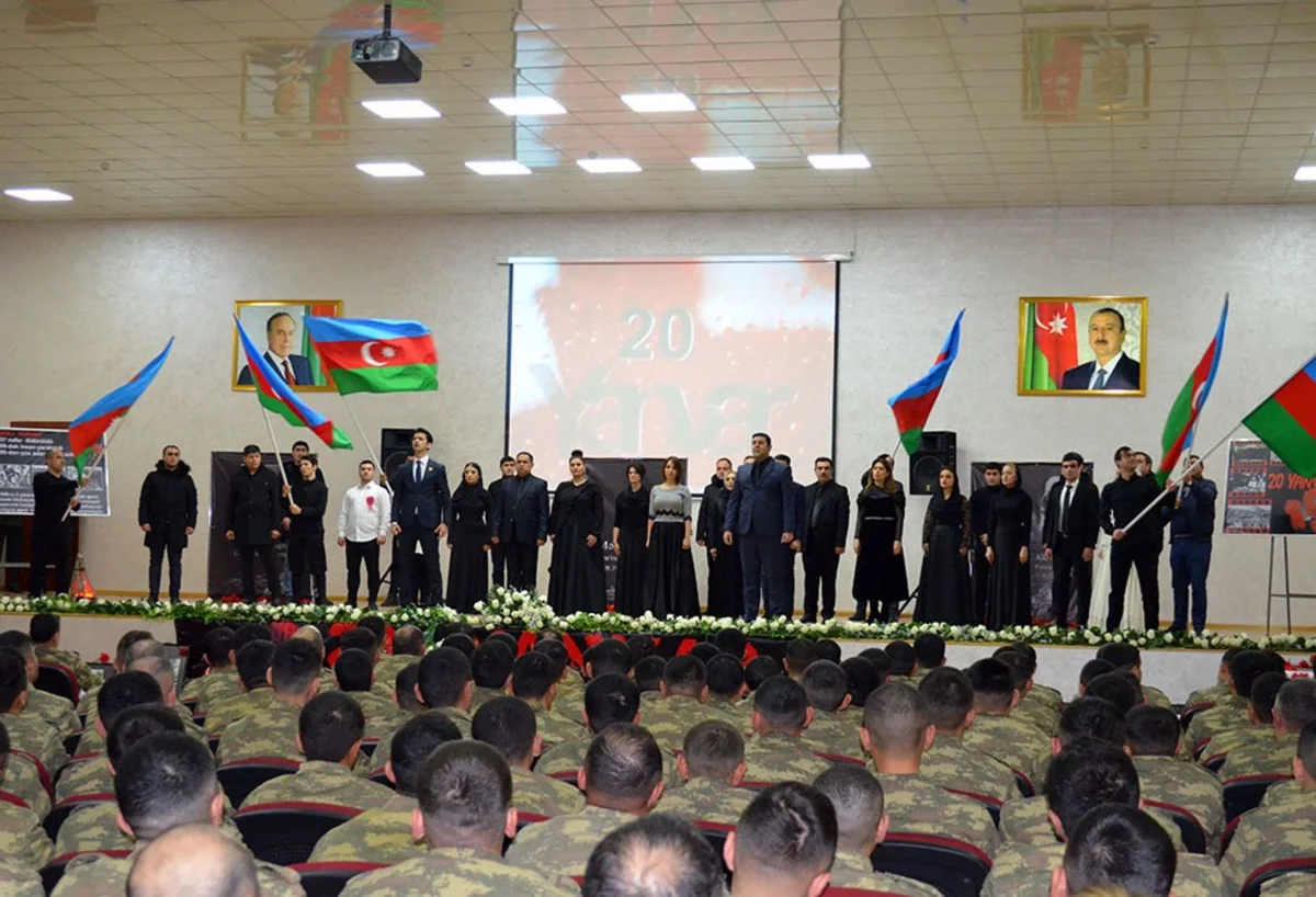 20 Yanvar faciəsinin ildönümü ilə bağlı anım tədbiri keçirilib - VİDEO