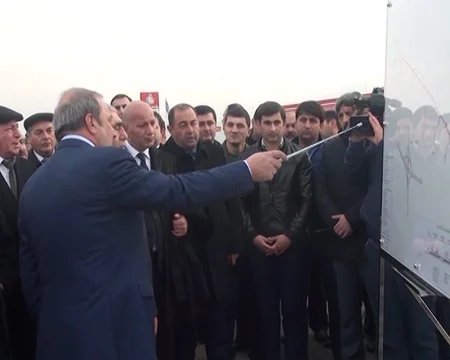 Hacıqabul-Kürdəmir avtomobil yolunun açılış mərasimi keçirilib
