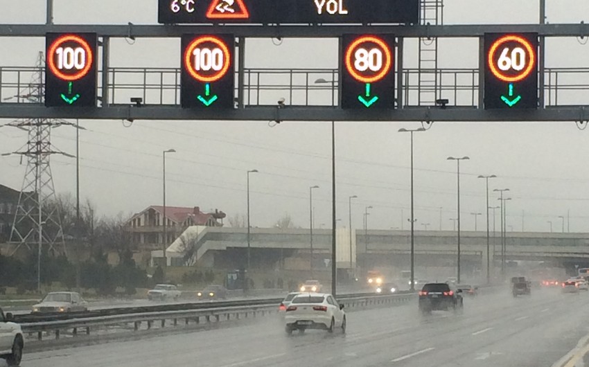 Bakının bəzi yollarında sürət həddi aşağı salınıb