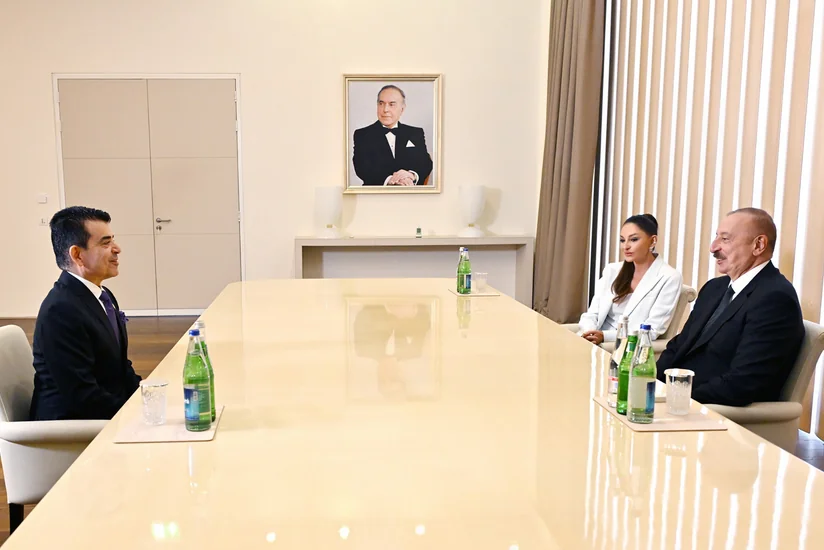 Prezident İlham Əliyev və birinci xanım Mehriban Əliyeva ICESCO-nun Baş direktoru ilə görüşüblər - YENİLƏNİB