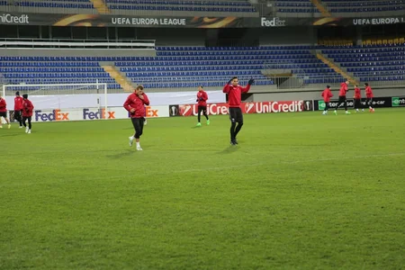 Qəbələ və Krasnodar klubları oyun öncəsi son məşqlərinə çıxıblar