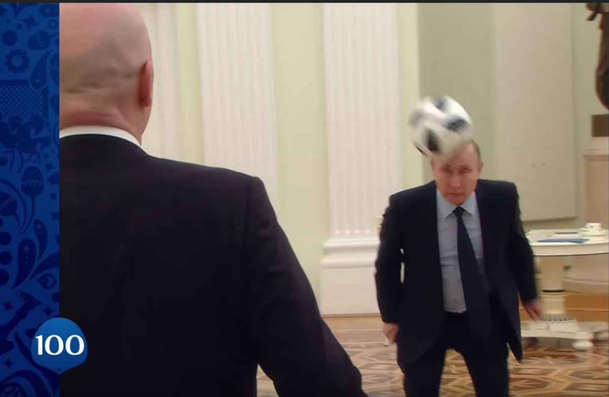 Vladimir Putin DÇ-2018-ə 100 gün qalması münasibətilə videoçarxa çəkilib - VİDEO